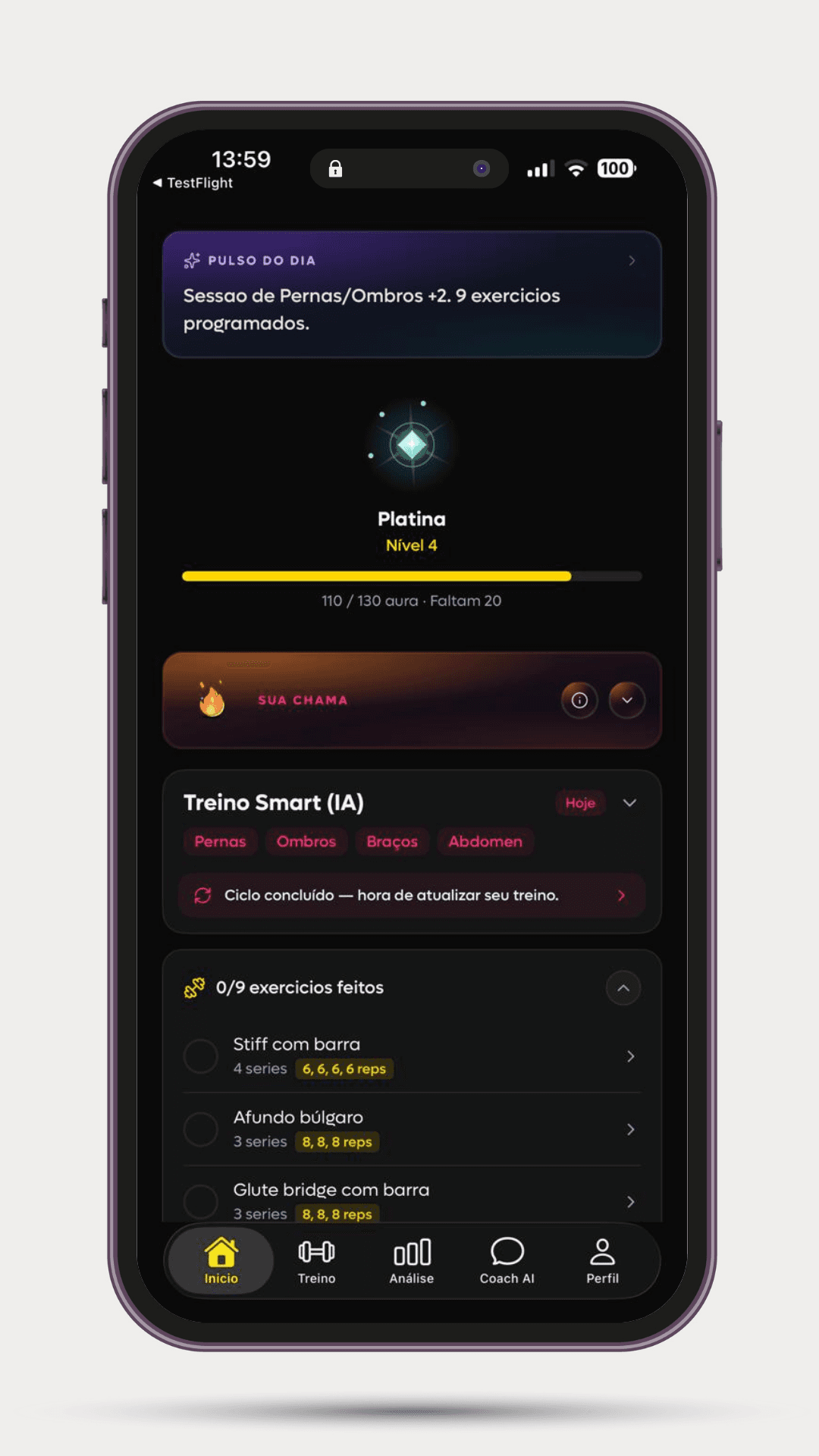 Como usar a SelfShapeAI: guia prático para montar seu treino, registrar check-ins e acompanhar sua evolução
